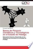 libro Bases De Parques Científicos Y Tecnológicos En El Estado De Hidalgo
